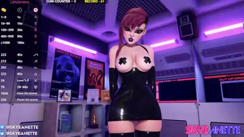 SkyeAnette online show from July 10, 2026, 1:10 am