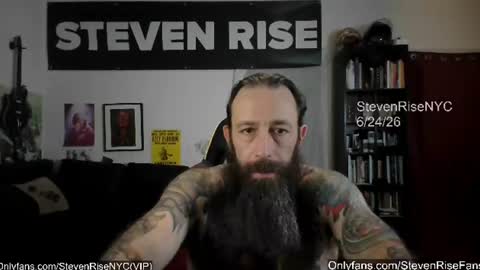 Snapshot of stevenrisenyc chatting on June 24, 2026, 12:48 pm StevenRiseNYC online show from June 24, 2026, 12:48 pm