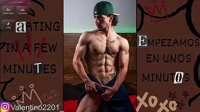 Valentino Xander online show from July 19, 2026, 12:58 am