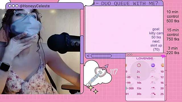 HoneyyCeleste online show from May 12, 2026, 6:16 pm