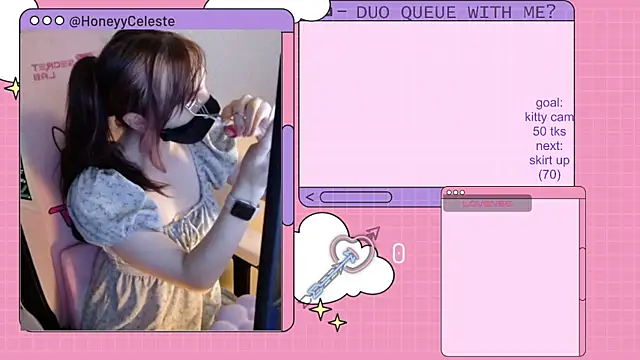 HoneyyCeleste online show from July 27, 2026, 6:15 pm