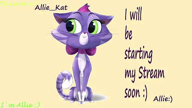 Allie Kat online show from May 30, 2026, 6:49 pm