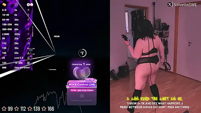 VelvetteSWE online show from June 19, 2026, 5:56 am