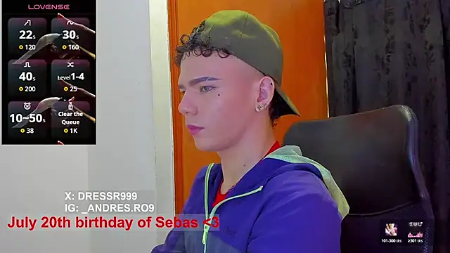 sebascuterouss online show from July 14, 2026, 12:44 pm