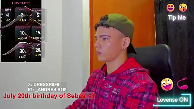 sebascuterouss online show from July 19, 2026, 12:42 pm
