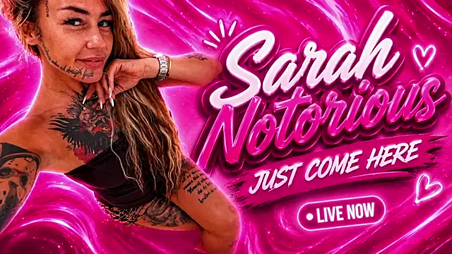 Snapshot of SarahNotorious chatting on July 29, 2026, 10:08 pm SarahNotorious online show from July 29, 2026, 10:08 pm