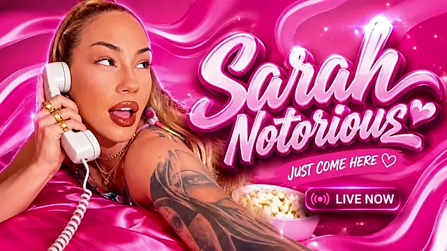 Snapshot of SarahNotorious chatting on July 30, 2026, 9:36 pm SarahNotorious online show from July 30, 2026, 9:36 pm