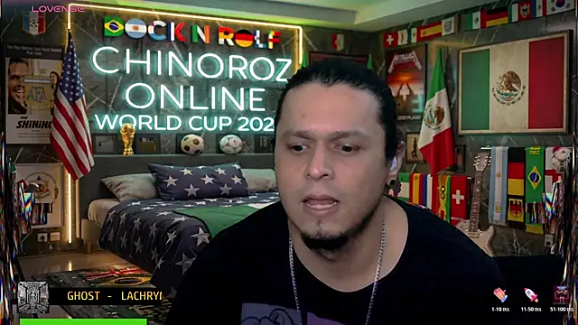 chino roz online show from July 3, 2026, 10:38 pm