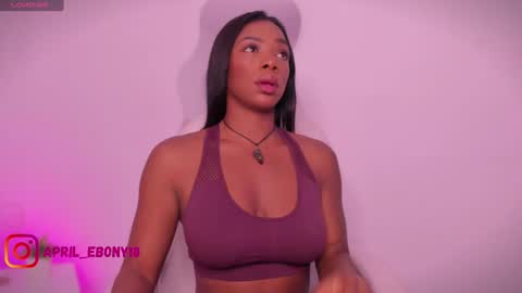 Snapshot of april_ebony18_ chatting on January 9, 2025, 10:20 am April online show from January 9, 2025, 10:20 am