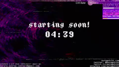Snapshot of auragotchi chatting on February 23, 2025, 5:01 am Aurora  Aura online show from February 23, 2025, 5:01 am