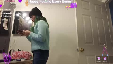 Snapshot of bunnycheekz chatting on January 22, 2025, 11:43 pm Tokki bunny online show from January 22, 2025, 11:43 pm