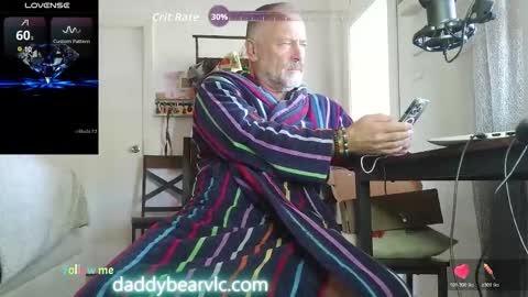 DaddyBear online show from November 25, 2025, 12:27 pm