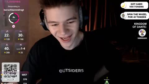 Snapshot of dantebigboi chatting on February 21, 2025, 9:22 pm Daniel online show from February 21, 2025, 9:22 pm