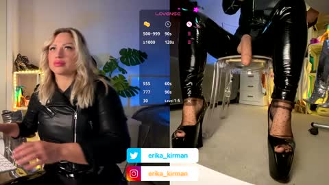 Snapshot of erika_kirman chatting on January 24, 2025, 9:17 am Erika      online show from January 24, 2025, 9:17 am
