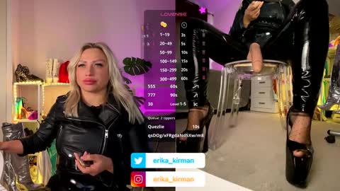 Snapshot of erika_kirman chatting on January 24, 2025, 12:20 pm Erika      online show from January 24, 2025, 12:20 pm