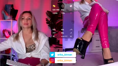 Erika      online show from April 2, 2026, 2:15 pm