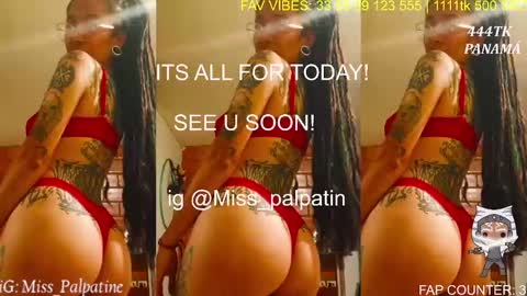 Snapshot of evil_miss_palpatin chatting on December 1, 2025, 8:03 pm Lucia Ilich.... IG miss palpatine NEXT SHOW 200724 online show from December 1, 2025, 8:03 pm