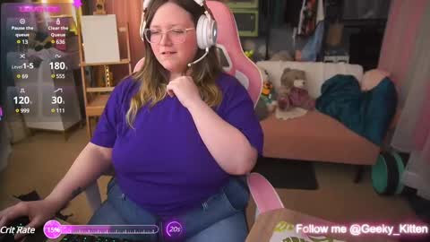 Snapshot of geeky_kitten chatting on March 1, 2025, 6:13 am Geeky Kitten Leina -  online show from March 1, 2025, 6:13 am