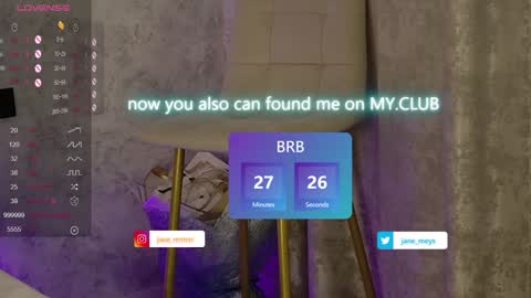 Snapshot of jane_meys chatting on January 26, 2025, 11:17 am your kitty JANE roawww online show from January 26, 2025, 11:17 am