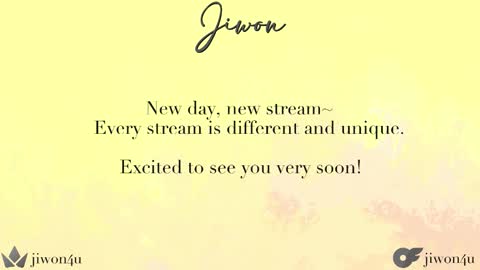 Jiwon online show from March 26, 2026, 9:53 pm