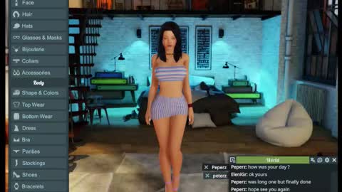 EleniGr online show from October 22, 2025, 4:07 pm