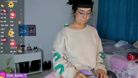 Snapshot of karla__1 chatting on January 12, 2025, 2:35 am Ill be on at sunday see u Lynn  Could u help me to reach 100 Thmbs upp plssss   Independent girl 3 online show from January 12, 2025, 2:35 am