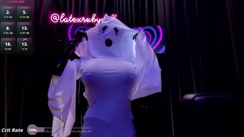 Latex Ruby online show from October 31, 2025, 9:10 am