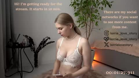 Snapshot of lorrie_love_story chatting on January 6, 2025, 1:19 pm Lorrie online show from January 6, 2025, 1:19 pm