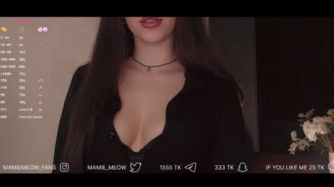 Snapshot of mamiemeow chatting on January 31, 2025, 10:42 am Your Miss Alice online show from January 31, 2025, 10:42 am