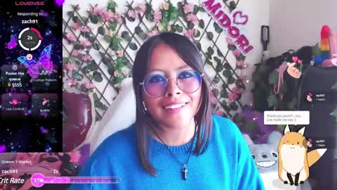 Midori 7u7 online show from January 22, 2025, 6:31 pm