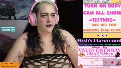 Wishs Playground online show from February 13, 2026, 5:25 am