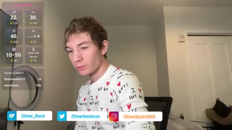 Oliver Beck online show from January 10, 2026, 8:32 pm