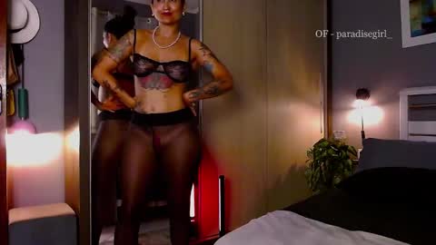 My alter ego Betinna Flowers - a tattooed Miss  -   Are you missing me come in here  -  online show from February 9, 2025, 11:25 pm