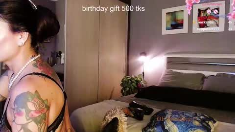 My alter ego Betinna Flowers - a tattooed Miss  -   Are you missing me come in here  -  online show from January 14, 2026, 10:25 pm