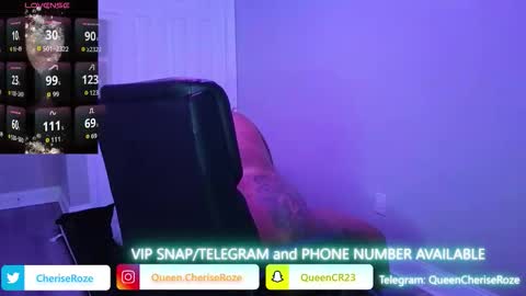Queen Cherise Roze online show from December 18, 2025, 8:37 pm
