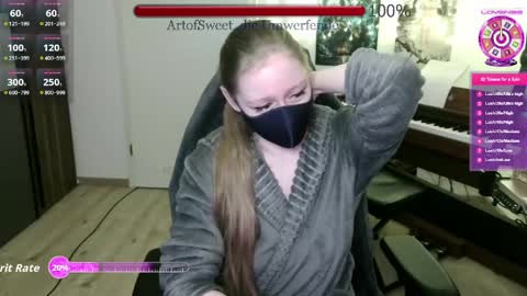 realartofslut online show from April 24, 2026, 6:54 pm