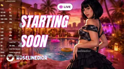 Lyla OF roselinedior online show from June 8, 2026, 3:45 pm