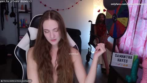 Snapshot of samanthahayesxoxo chatting on February 12, 2025, 9:11 pm The Real Samantha Hayes haha online show from February 12, 2025, 9:11 pm