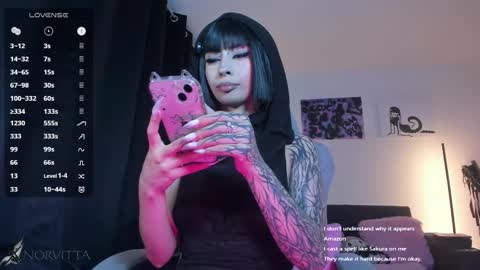 Snapshot of satanbabee_ chatting on February 7, 2026, 12:36 am im expecting 300 thumbs up on my altar online show from February 7, 2026, 12:36 am