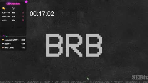 Snapshot of seb_tv chatting on December 2, 2024, 5:59 am Sebastian online show from December 2, 2024, 5:59 am