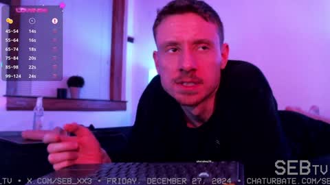Snapshot of seb_tv chatting on December 27, 2024, 10:37 pm Sebastian online show from December 27, 2024, 10:37 pm