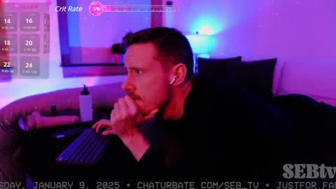 Snapshot of seb_tv chatting on January 9, 2025, 7:42 am Sebastian online show from January 9, 2025, 7:42 am