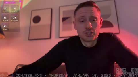 Snapshot of seb_tv chatting on January 17, 2025, 1:47 am Sebastian online show from January 17, 2025, 1:47 am