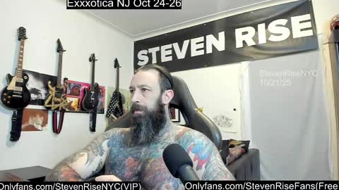 StevenRiseNYC online show from October 21, 2025, 12:06 pm