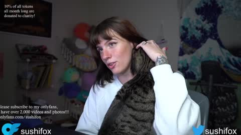 Snapshot of sushifox chatting on December 9, 2024, 1:18 am   online show from December 9, 2024, 1:18 am