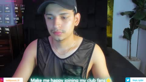 Snapshot of teddy_cowboy chatting on February 25, 2025, 10:26 am Follow me on Twitter boys ryder and instagram teddyscoot 12 online show from February 25, 2025, 10:26 am