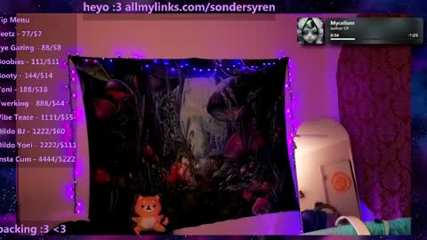 Snapshot of tricky_nymph chatting on May 26, 2026, 8:21 am Cassie online show from May 26, 2026, 8:21 am