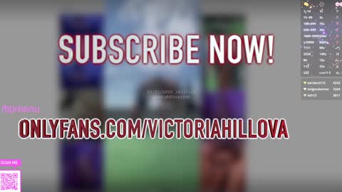 Snapshot of victoriahillova chatting on January 3, 2025, 3:22 pm Victoria Hillova online show from January 3, 2025, 3:22 pm