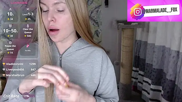 Marmalade Fox online show from March 20, 2026, 3:50 pm