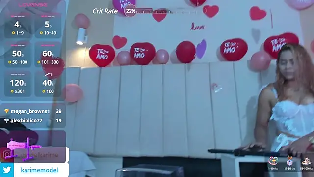 Snapshot of _karime_ chatting on February 14, 2025, 8:26 pm  karime  online show from February 14, 2025, 8:26 pm